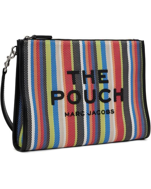 Marc Jacobs Red 'The Stripe Mesh Large' Pouch