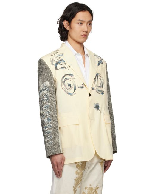 メンズ Jean Paul Gaultier ベージュ 'The Multi-Tattoo Suit Jacket' テーラードジャケット Natural