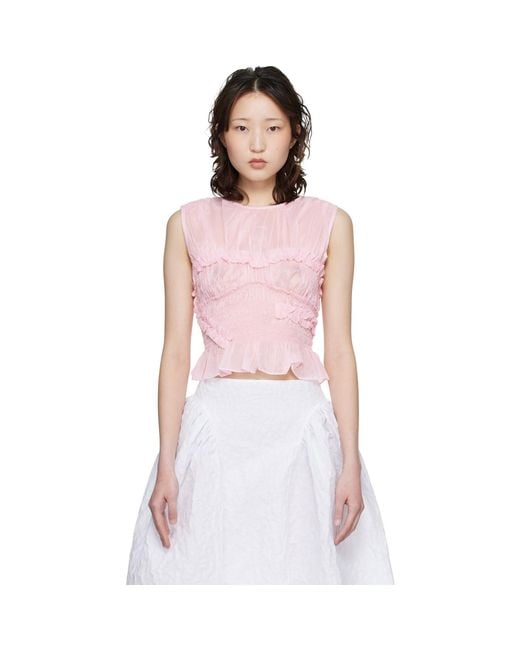 CECILIE BAHNSEN Pink Cbuphi Top