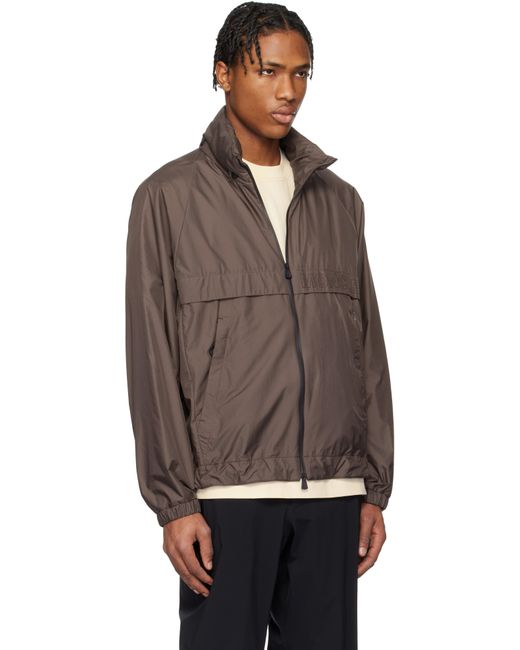 メンズ Moncler ブラウン Negara パッカブル フードジャケット Black