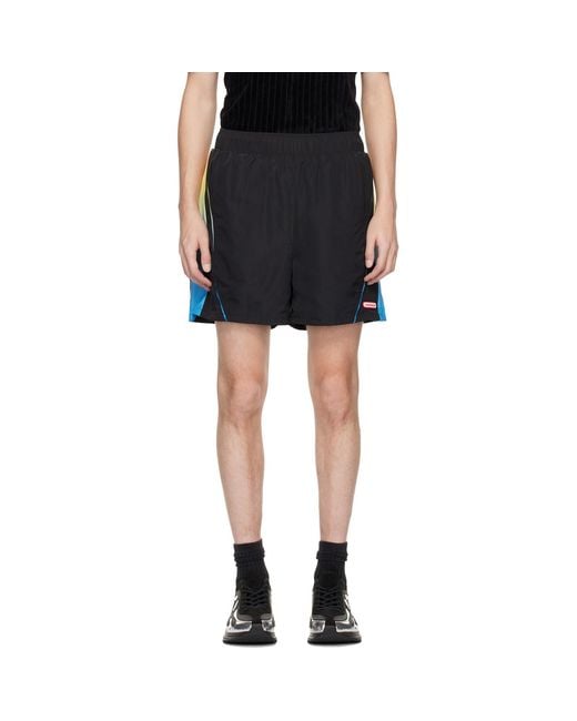 Casablanca Black Gradient Football Shorts for men