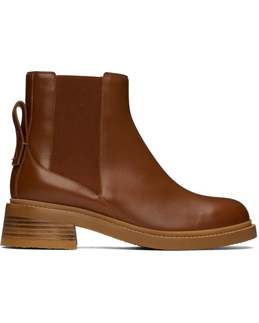 See By Chloé Brown Tan Bonni Chelsea Boots