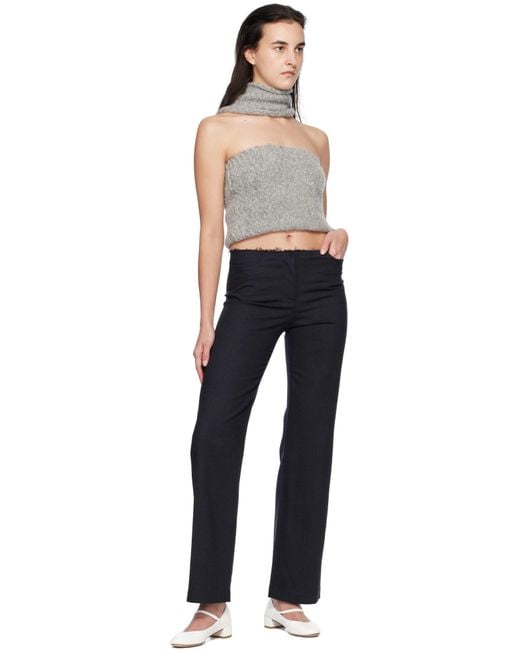 Paloma Wool ネイビー Sienna トラウザーズ Black
