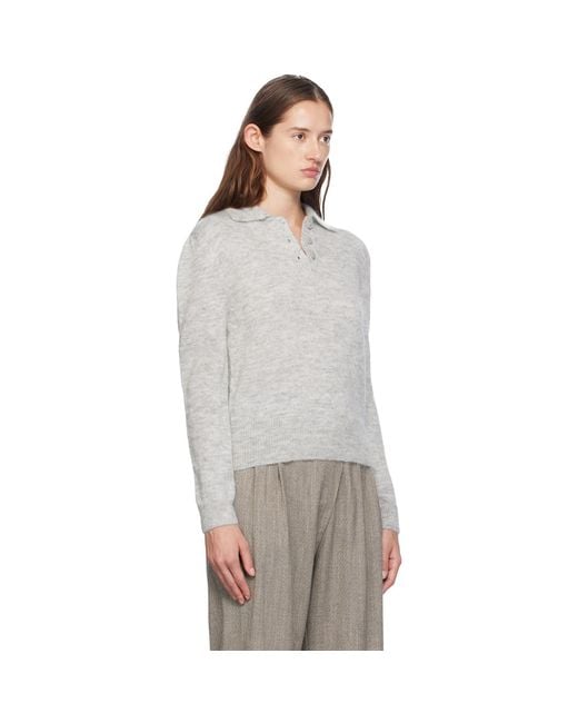 Amomento Gray Mohair Sweater