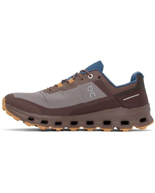 On Shoes Black Burgundy & Navy Cloudvista Waterproof Sneakers for men