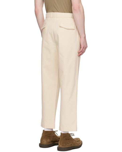 Officine Generale Natural Off-white Luigi Trousers for men