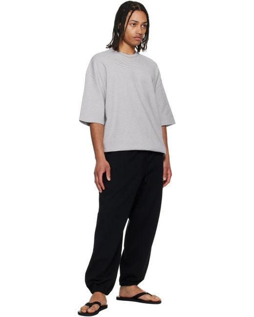 Comme des Garçons Black Terry Cloth Sweatpants for men
