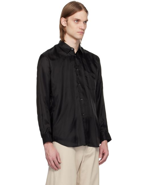 メンズ Comme des Garçons ブラック Plain Shape 2 シャツ Black