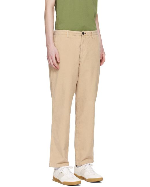 PS by Paul Smith Black Tan Corduroy Trousers for men