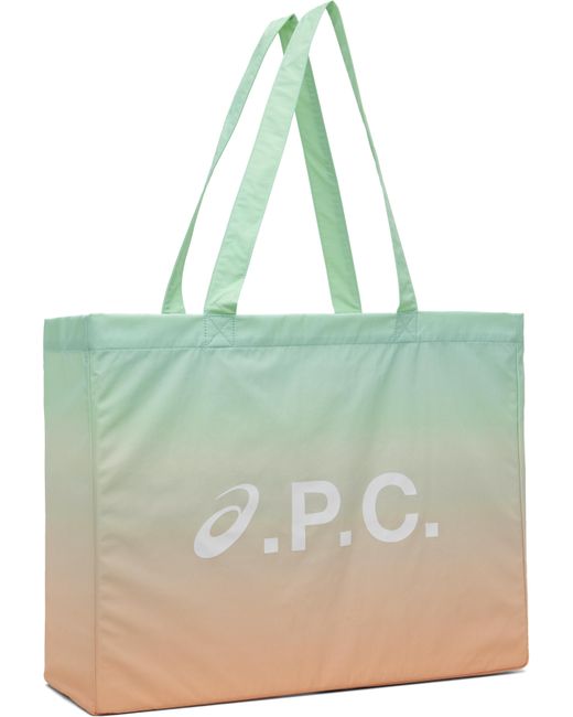 A.P.C. Green Asics Edition Diane Tote for men