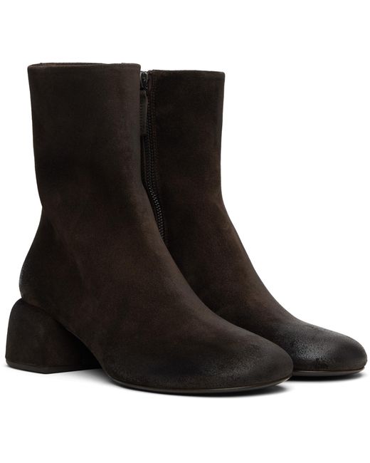 Marsèll Black Basata Suede Ankle Boots