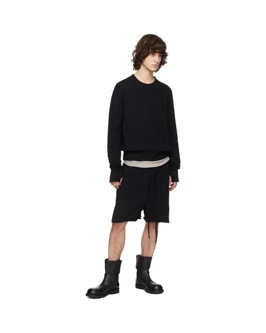 Thom Krom Black M St 513 Shorts for men