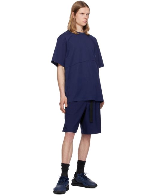 メンズ Y-3 ブルー Sport Uniform 3-Stripes ショートパンツ Blue