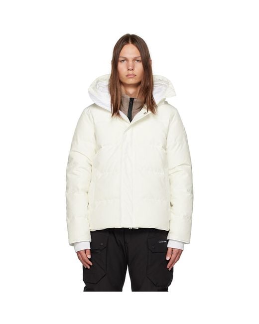 Canada Goose White Humanature Macmillan Down Jacket for men