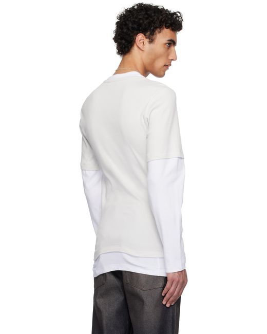 メンズ Magliano ホワイト＆ベージュ Trauma Superslim Tシャツ White
