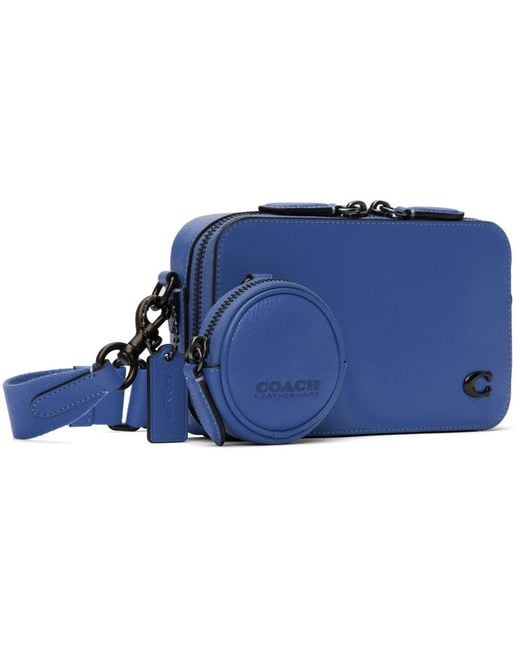 COACH Blue Charter Slim Crossbody Bag for men
