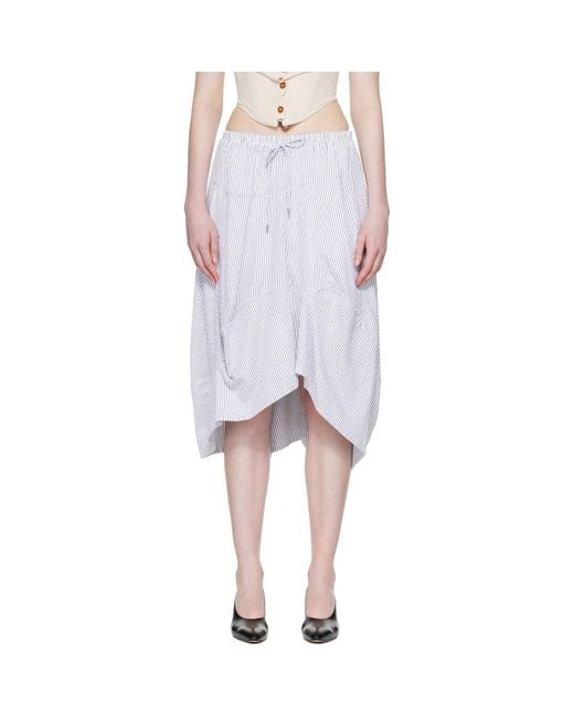 Vivienne Westwood Gray Aerodrome Midi Skirt