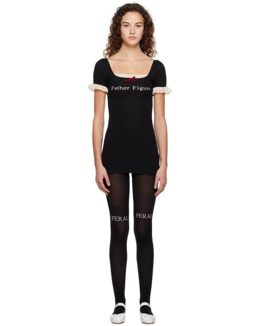 PRAYING Black 'Father Figure' Minidress