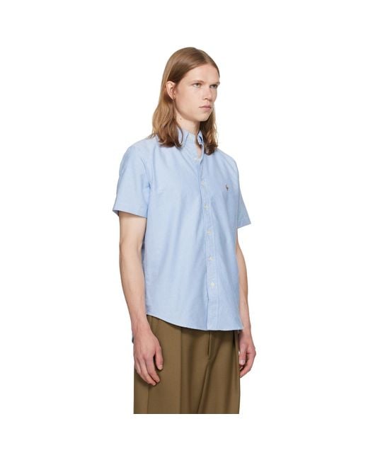Polo Ralph Lauren Blue Classic Fit Oxford Shirt for men