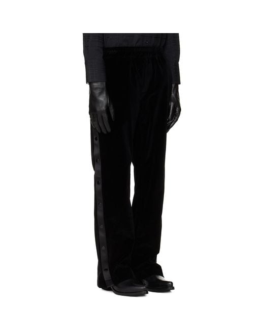 Ernest W. Baker Black Warm-Up Trousers for men