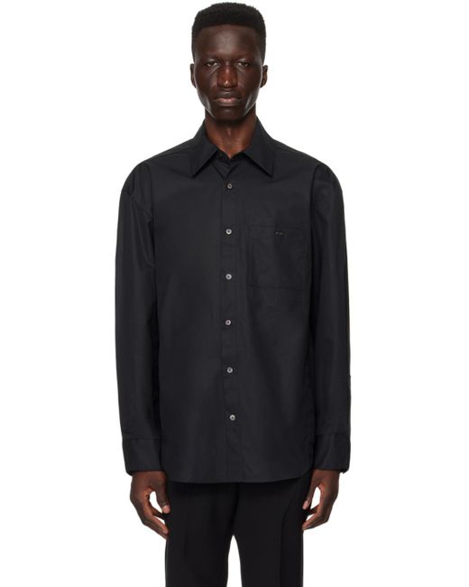 Wooyoungmi Black Printed Shirt for men