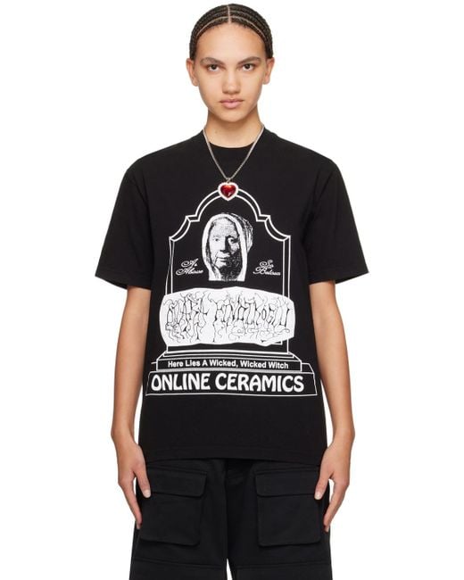 ONLINE CERAMICS Black Dilara Findikoglu Edition Tombstone T-shirt