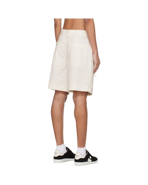 Isabel Marant Natural Off- Kynan Shorts