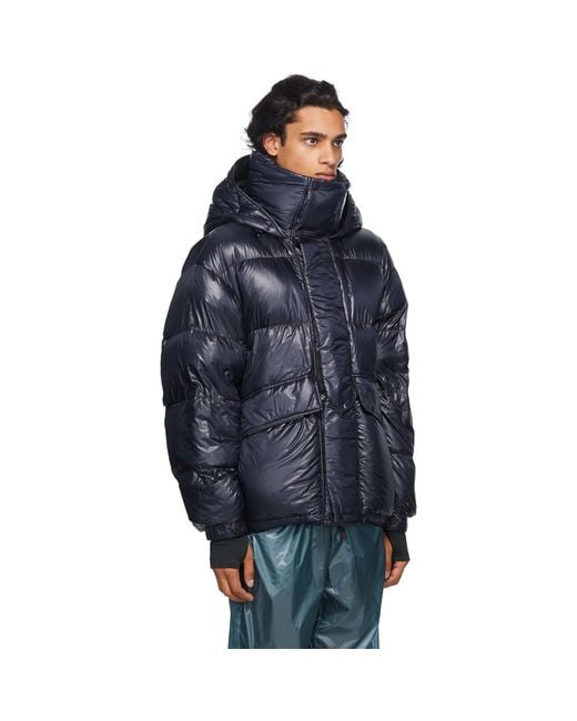Moncler Blue Down Gressan Coat for men