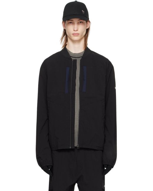 PS by Paul Smith Black Zip Bomber Jacket for men