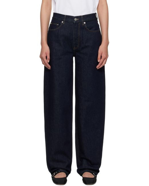 Loulou de Saison Blue Samur Straight-Leg Jeans