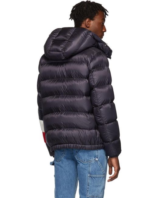 Moncler Synthetic Willm Tricolour Stripe Quilted-down Jacket in Navy (Blue)  for Men - Save 20% | Lyst Australia