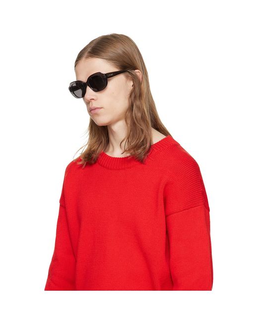Loewe Gray Slim Sunglasses for men