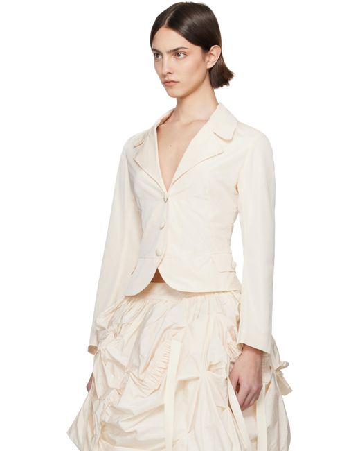 Renaissance Renaissance Natural Ssense Exclusive Bridal Capsule Tank Double Layer Blazer