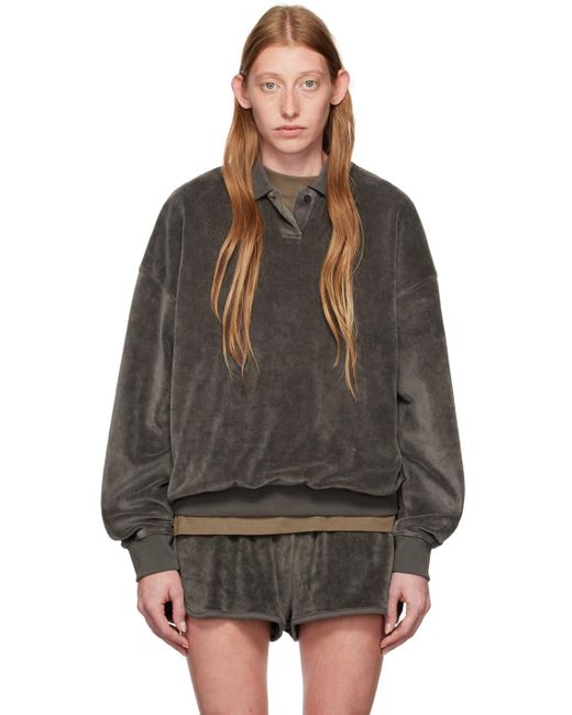 Fear Of God グレー 長袖ポロシャツ Black
