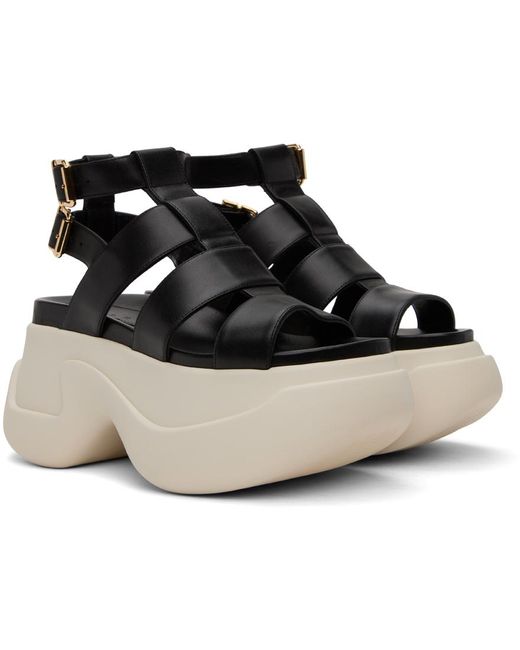 Marni Black Gladiator Platform Sandals