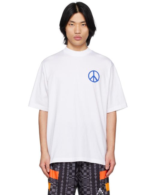 Marcelo Burlon White County Peace Over T-shirt for men