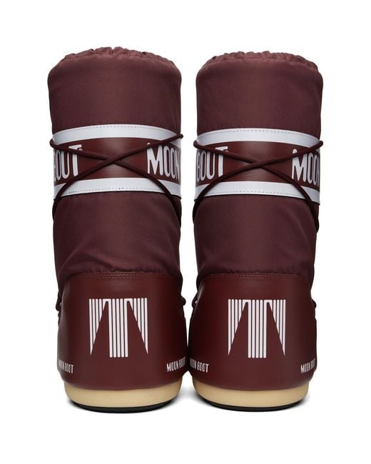 Moon Boot Red Icon Nylon Boots