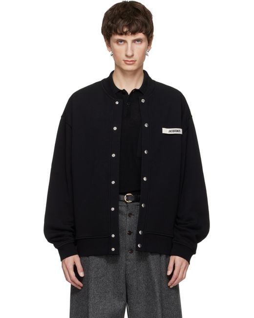 Jacquemus Black 'The Gros Grain' Cardigan for men