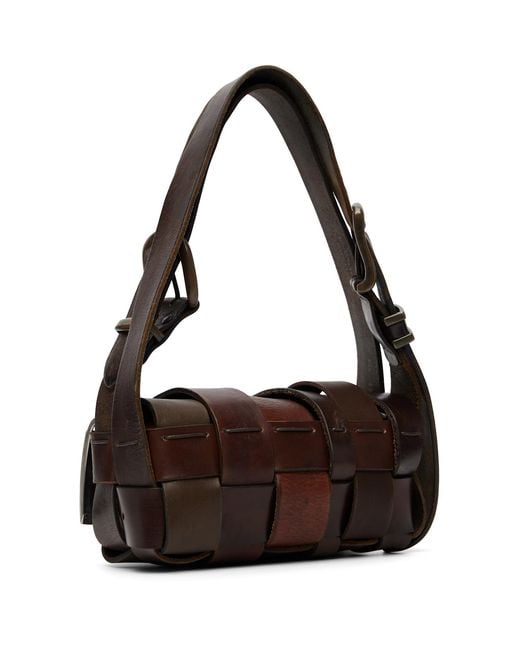 HODAKOVA Metallic Buckle Baguette Bag for men