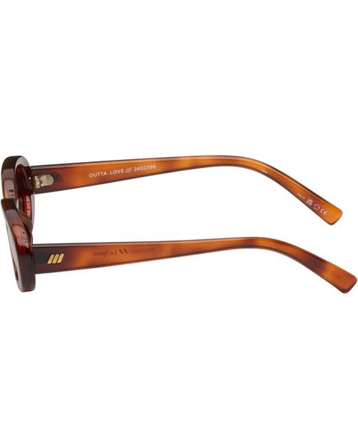 Le Specs Brown Outta Love Sunglasses
