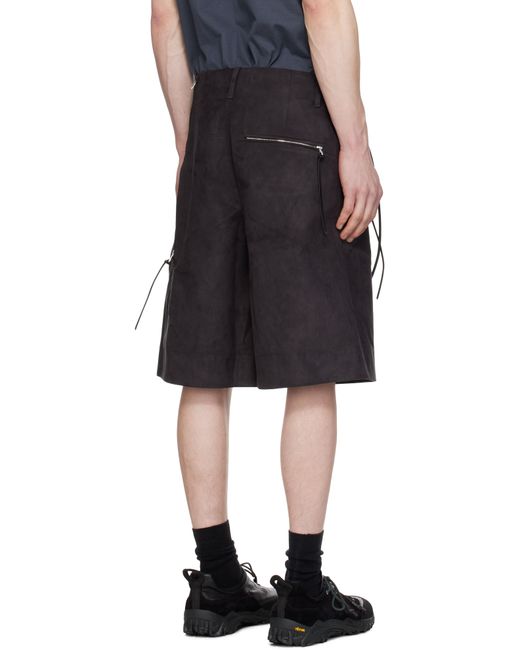 Short Technique Noir En Suède Synthétique Post Archive Faction PAF pour homme en coloris Black