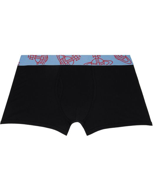 Ensemble De Deux Boxers Bleus À Taille À Logos Vivienne Westwood pour homme en coloris Black