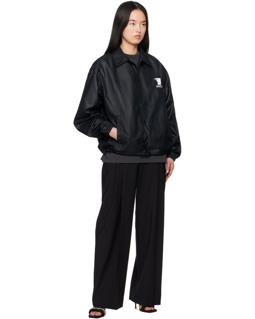 Alexander Wang Black Canvas Coach Jacket