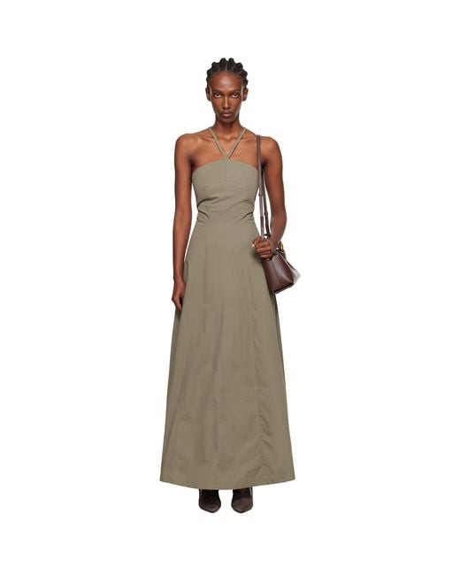 Our Legacy Black Khaki Poise Maxi Dress