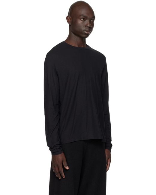 Our Legacy Black Hover Long Sleeve T-shirt for men
