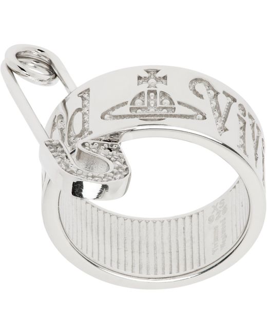 Vivienne Westwood Metallic Vernon Ring for men