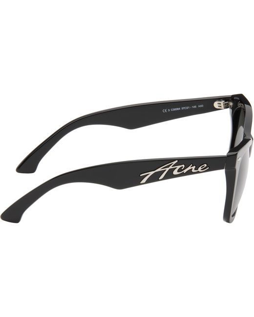 Acne Black Square-Frame Sunglasses