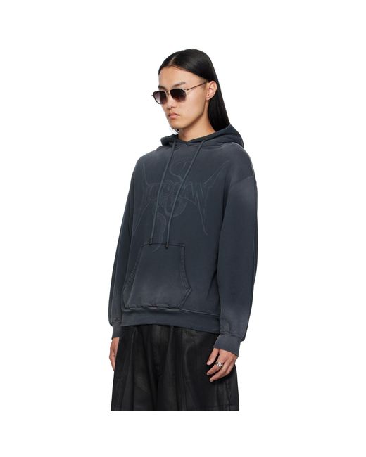 Pull À Capuche Décontracté Gris Lu'u Dan pour homme en coloris Blue