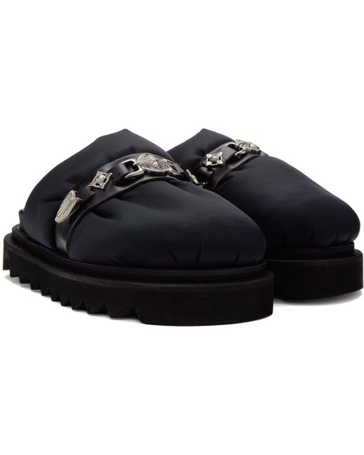 Toga Black Padded Loafers