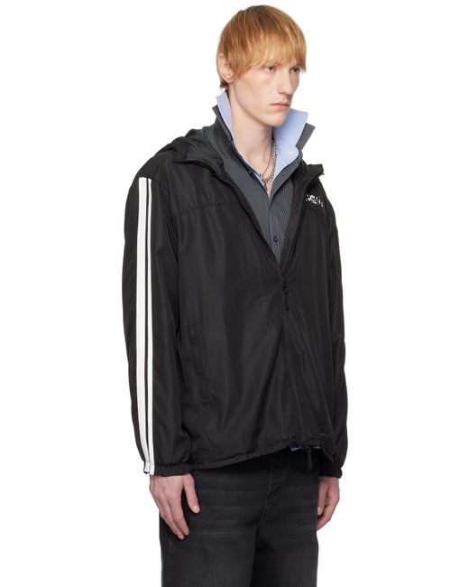 PROTOTYPES Black Backless Tracksuit Jacket for men